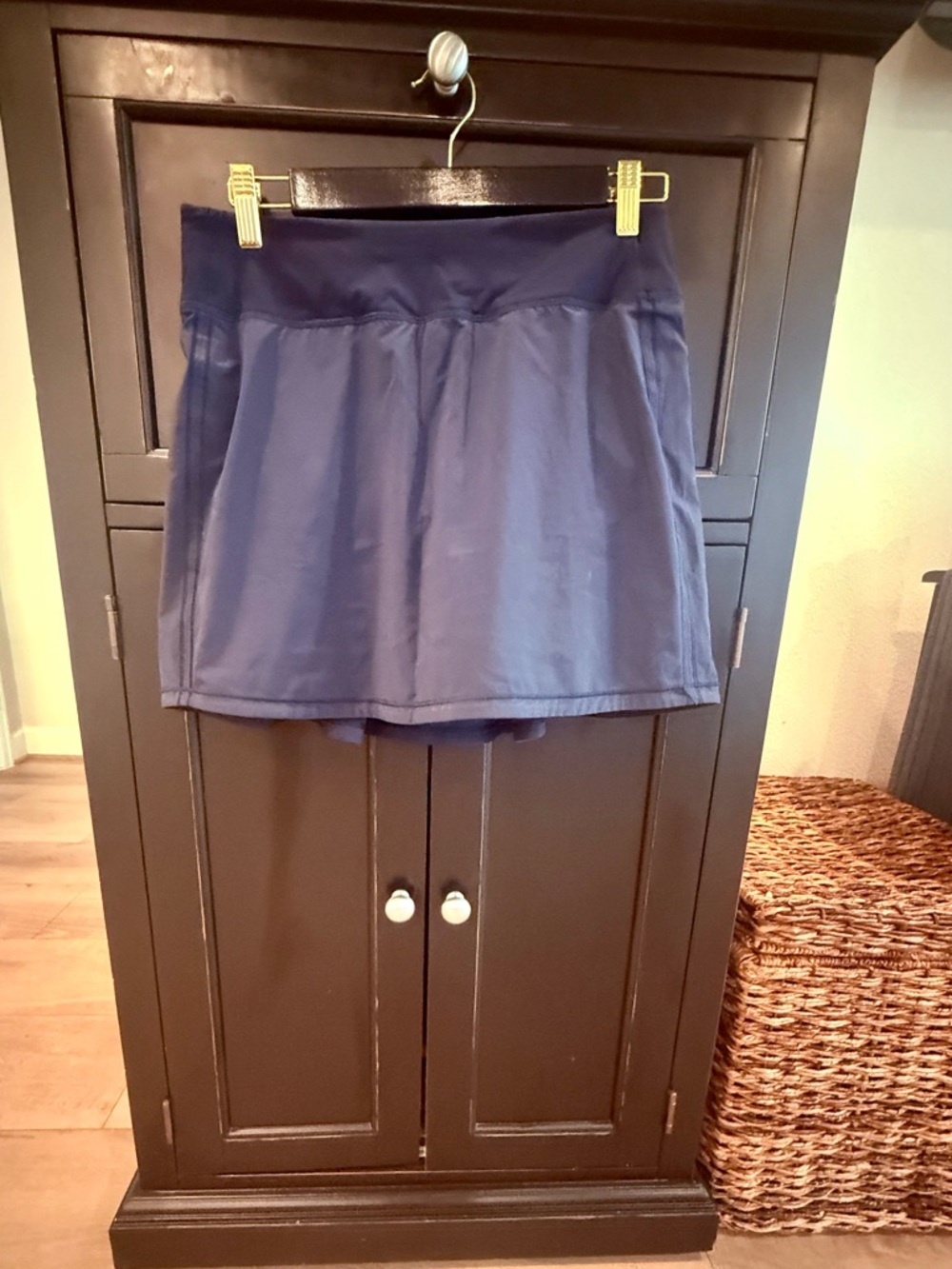 Lululemon Pace Rival Skirt Sz 6 *Extra Long Mid-Rise Skort True Navy New - Picture 2 of 5